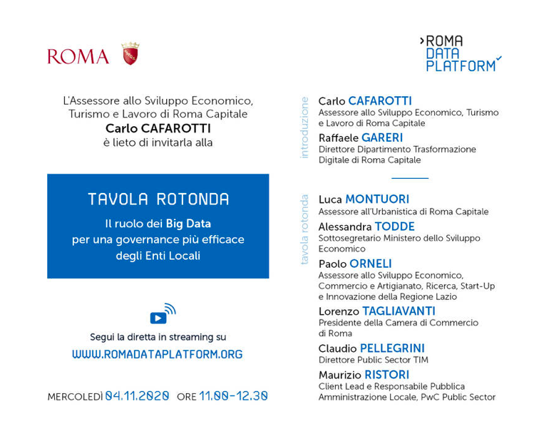 Presentazione di "Roma Data Platform”